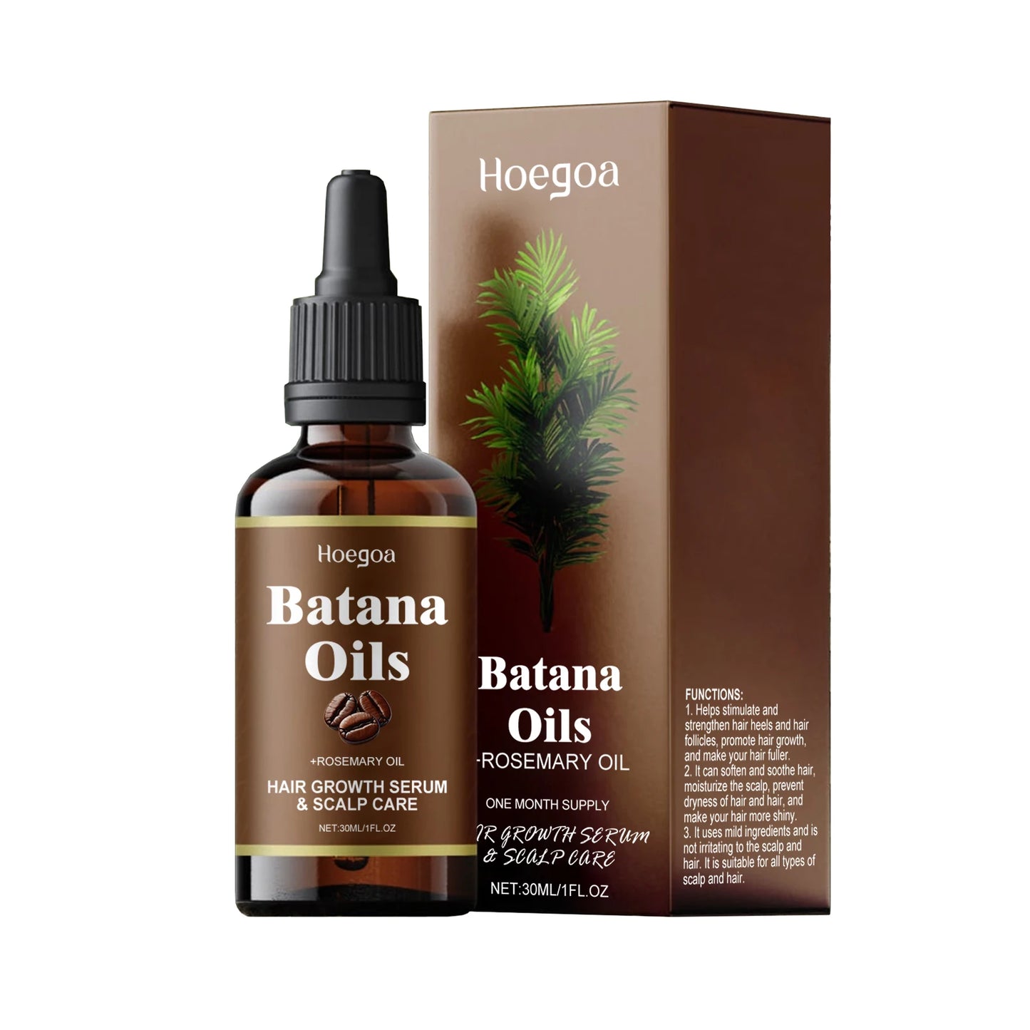 Batana Rosemary Hair Care Essential Oil Nourish Moisturize Improve Hair Quality Reduct Hair Loss Prevent Split Hair Care Product